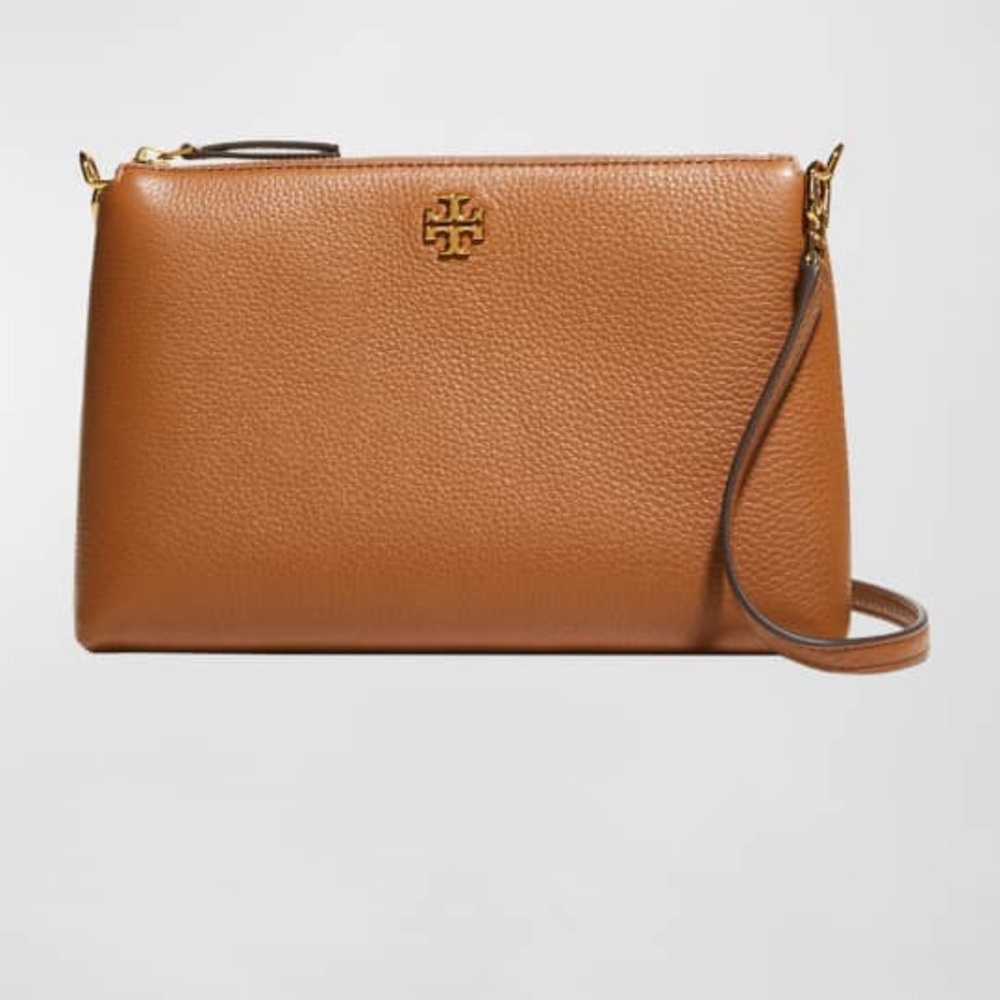 Gently used tan Kira crossbody from Tory Burch